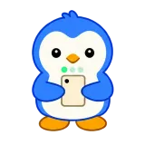 Texting You sticker from Blue Pebble