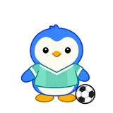 Soccer Time sticker from Blue Pebble
