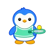 Tennis Time sticker from Blue Pebble