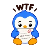 Homework WTF sticker from Blue Pebble