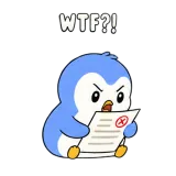 Homework WTF sticker from Blue Pebble