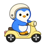 Scooter Ride sticker from Blue Pebble