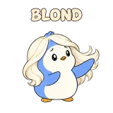 BLOND · Blue Pebble sticker from Express Yourself