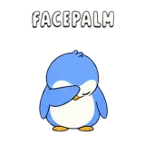 Facepalm sticker from Express Yourself