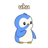 uhu · Blue Pebble sticker from Chat Signs