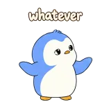 whatever · Blue Pebble sticker from Chat Signs