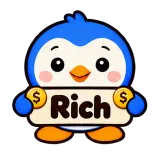 Rich · Blue Pebble sticker from Chat Signs