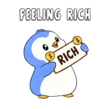Rich · Blue Pebble sticker from Chat Signs
