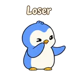 Loser · Blue Pebble sticker from Chat Reactions