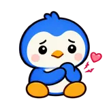 Ouch! · Blue Pebble sticker from Express Yourself