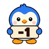 -1 · Blue Pebble sticker from Chat Signs