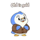 Old is gold · Blue Pebble sticker from Express Yourself