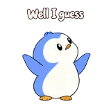 Well I guess · Blue Pebble sticker from Express Yourself