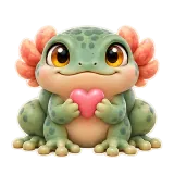 Budgill Love sticker from Brismania Animals