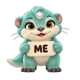 ME — Happy · Brismania Animals sticker from Chat Signs