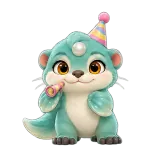 Party Cheer · Brismania Animals sticker from Express Yourself