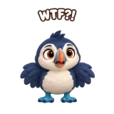 Chillbill WTF sticker from Brismania Animals