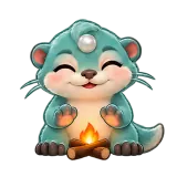 Cozy Fire · Brismania Animals sticker from Express Yourself