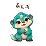 Pay up · Brismania Animals sticker from Chat Reactions