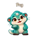 Pay · Brismania Animals sticker from Chat Reactions