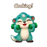 Cooking! · Brismania Animals · Sport sticker from Chat Reactions