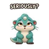 Rolling Eyes · Brismania Animals sticker from Express Yourself