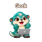 Geek · Brismania Animals sticker from Chat Reactions