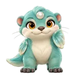 Pearlfin Bye Kiss sticker from Brismania Animals