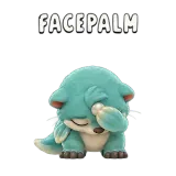 Facepalm · Brismania Animals sticker from Express Yourself