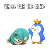 Kneeling for the King · Brismania Animals sticker from Express Yourself