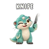 Knife · Brismania Animals sticker from Express Yourself