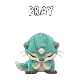Pray · Brismania Animals sticker from Express Yourself