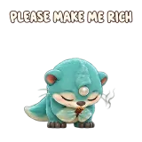 PLEASE MAKE ME RICH · Brismania Animals sticker from Express Yourself