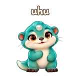 uhu · Brismania Animals sticker from Chat Signs