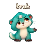 bruh · Brismania Animals sticker from Chat Reactions