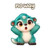 no way · Brismania Animals sticker from Chat Reactions