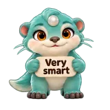 Very smart · Brismania Animals sticker from Chat Signs