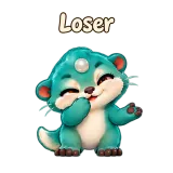 Loser · Brismania Animals sticker from Chat Reactions