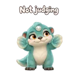 Not judging · Brismania Animals sticker from Express Yourself