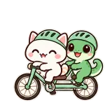 Tandem Together sticker from On the Go