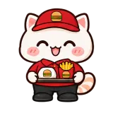 Burger Crew sticker from Service Crew