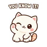 A Little Wink sticker from Chat Signs