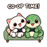 Co-op Night sticker from Game Mode