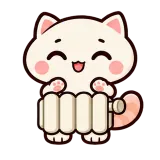 Home Heater · Cream Cat sticker from Express Yourself