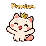 Premium · Cream Cat sticker from Chat Reactions