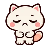 Ugh · Cream Cat sticker from Express Yourself