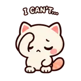 Facepalm · Cream Cat sticker from Express Yourself