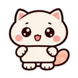 Bye Wave · Cream Cat sticker from Express Yourself
