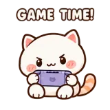 One More Game sticker from Cream Cat