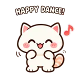 Happy Dance sticker from Cream Cat